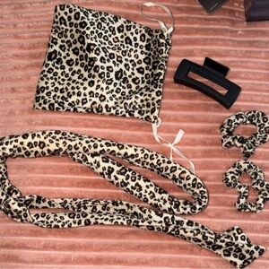 Leopard Print No Heat Overnight Curl Headband Set
